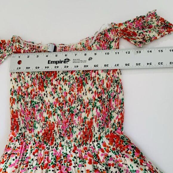 Lulus Dress View From Meadow XS Floral Off Shoulder Cottagecore Romantic Boho - Picture 9 of 16